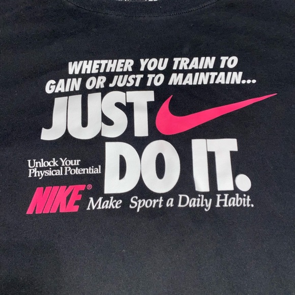 Nike Sz XXL Mens Athletic Cut Dri-Fit Just Do It Short Sleeve Shirt - Picture 4 of 5